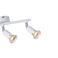 Metal movable spotlight 3 lights 2XGU10 Max 7W 300X80X125MM white Arte Illumina Vorras