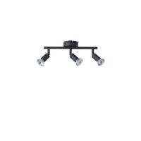 Metal movable spotlight 3 lights 3XGU10 Max 7W 300X80X125 mm black Arte Illumina Vorras