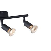 Metal movable spotlight 3 lights 3XGU10 Max 7W 300X80X125 mm black Arte Illumina Vorras