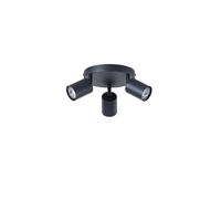 Metal spot 3LIGHT 3XGU10 Max 7W Ø180X135MM black Arte Illumina Olymp