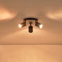 Metal spot 3LIGHT 3XGU10 Max 7W Ø180X135MM black Arte Illumina Olymp