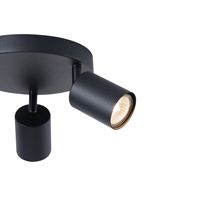 Metal spot 3LIGHT 3XGU10 Max 7W Ø180X135MM black Arte Illumina Olymp