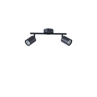 Metal spotlight 2XGU10 Max 7W 300X130 mm black Arte Illumina Olymp
