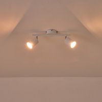 Metal spotlight 2XGU10 Max 7W 300X155MM white Arte Illumina Olymp