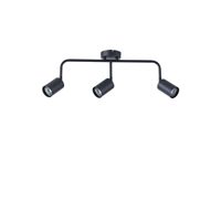 Metal spotlight 3 lamps 3XGU10 Max 7W 500X230 mm black Arte Illumina Olymp