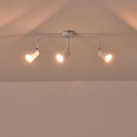 Metal spotlight 3XGU10 Max 7W 500X230MM white Arte Illumina Olymp