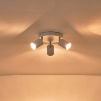 Metal spotlight 3XGU10 Max 7W Ø180X135MM white Arte Illumina Olymp