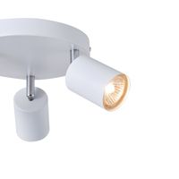 Metal spotlight 3XGU10 Max 7W Ø180X135MM white Arte Illumina Olymp