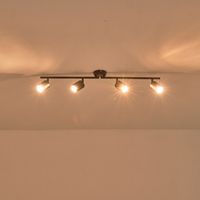 Metal spotlight 4LIGHT 4XGU10 Max 7W 790X165MM black Arte Illumina Olymp