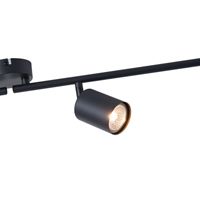 Metal spotlight 4LIGHT 4XGU10 Max 7W 790X165MM black Arte Illumina Olymp