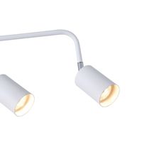 Metal spotlight 5 lamps 5XGU10 Max 7W 800X230 mm white Arte Illumina Olymp