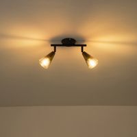 Метална стъклена лампа 2XE14 Max 8W 220X80X165 мм прозрачен Arte Illumina Classy