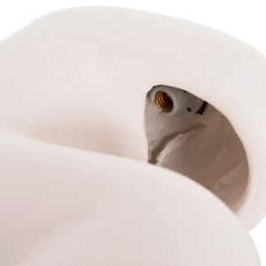 Decorative table lamp Elbar HM4698.02 fiber cement in WHITE--[E14]--44X12X50HCM.