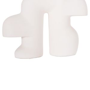 Decorative table lamp Elbar HM4698.02 fiber cement in WHITE--[E14]--44X12X50HCM.