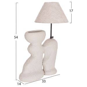 Table lamp Bofel HM4699.03 terracotta in light gray -- plated teddy cap 33X14X54ВСМ.