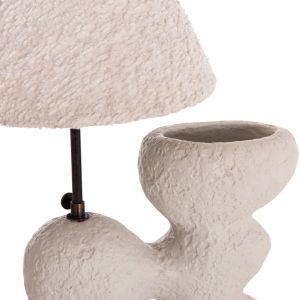 Table lamp Bofel HM4699.03 terracotta in light gray -- plated teddy cap 33X14X54ВСМ.