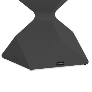 Low side table Zander SM6494.01 gray aluminum 32X32X45 cm.