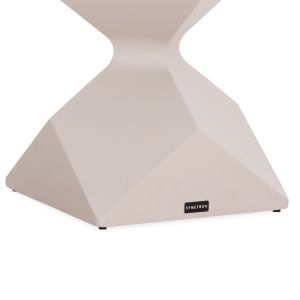 Low side table Zander SM6494.02 cream-white aluminum 32X32X45 cm.