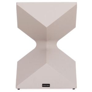 Low side table Zander SM6494.02 cream-white aluminum 32X32X45 cm.