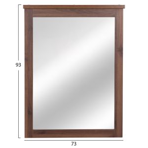 Mirror Rosemary HM314.11 melamine in walnut/wenge color 73X4X93 cm.