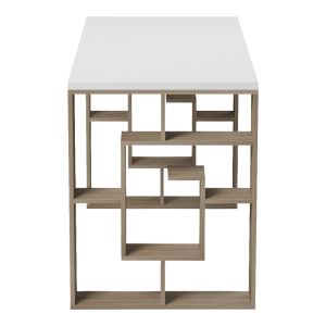 Офис бюро с рафт Lovet sonoma-white 140x60x75см