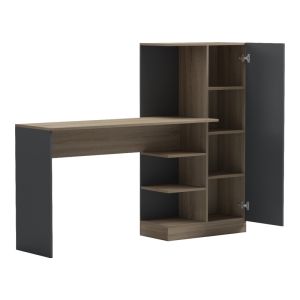 Офис с библиотека и шкаф Ofisio sonoma-antracit 152.3x40x120см