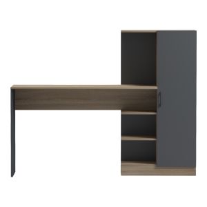 Офис с библиотека и шкаф Ofisio sonoma-antracit 152.3x40x120см