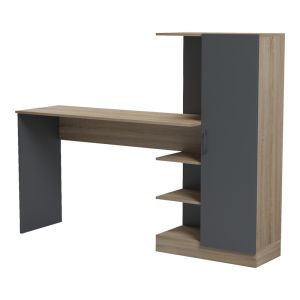 Офис с библиотека и шкаф Ofisio sonoma-antracit 152.3x40x120см