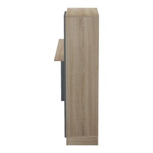 Офис с библиотека и шкаф Ofisio sonoma-antracit 152.3x40x120см