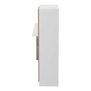 Офис с библиотека и шкаф Ofisio sonoma-white 152.3x40x120см
