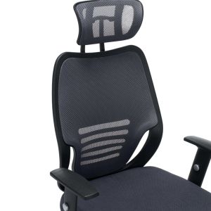 Офис стол HM1206.02 сив мрежестен плат - хромирана основа 63X64X122ВСМ.