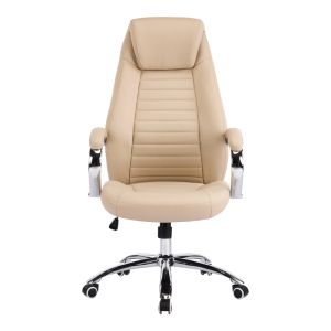 Офис стол Sonar бежов, PU 61x57x120-128см