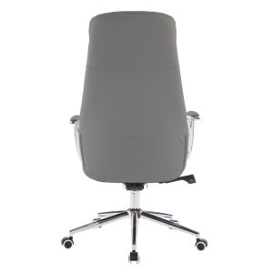 Офис стол Sonty HM18354.10 сива изкуствена кожа - хромирана основа 64X68X125ВСМ.