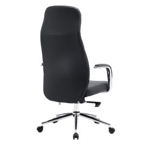 Офис стол Teeter HM18355.01 черна изкуствена кожа - хромирана основа 67X66X121ВСМ.