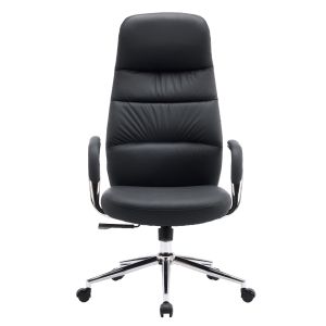 Офис стол Teeter HM18355.01 черна изкуствена кожа - хромирана основа 67X66X121ВСМ.