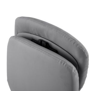 Офис стол Teeter HM18355.10 сива изкуствена кожа - хромирана основа 67X66X121ВСМ.