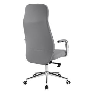 Офис стол Teeter HM18355.10 сива изкуствена кожа - хромирана основа 67X66X121ВСМ.