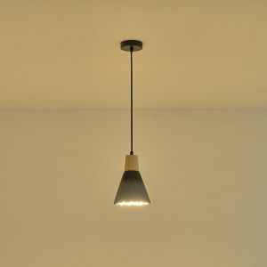 Полилей каучук дърво-бетон единична лампа 1XΕ27 Max 15W Ø160X1720MM черен Arte Illumina Gesso