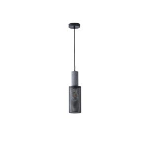 Полилей от бетон и метал, единична лампа, 1XΕ27 Max 15W Ø100X1840MM, черен, Arte Illumina Scouro