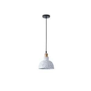 Полилей от бетон и метал, единична лампа, 1XΕ27 Max 15W Ø200X200X160MM, бял, Arte Illumina Splashed