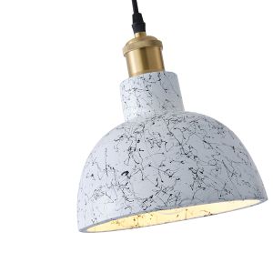 Полилей от бетон и метал, единична лампа, 1XΕ27 Max 15W Ø200X200X160MM, бял, Arte Illumina Splashed