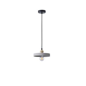 Полилей от бетон и метал, единична лампа, 1XΕ27 Max 15W Ø210X1575MM, сива, Arte Illumina Yeso