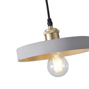 Полилей от бетон и метал, единична лампа, 1XΕ27 Max 15W Ø210X1575MM, сива, Arte Illumina Yeso