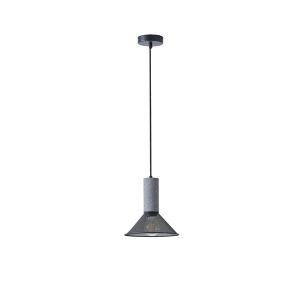 Полилей от бетон и метал, единична лампа, 1XΕ27 Max 15W Ø210X1720MM, черен, Arte Illumina Scouro