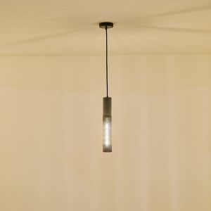 Полилей от бетон и метал, единична лампа, 1XΕ27 Max 15W Ø65X1880MM, черен, Arte Illumina Scouro