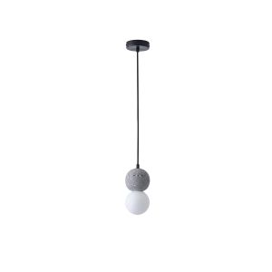 Полилей от бетон и стъкло, единична лампа, 1ΧG9 Max 7W Ø100X1710MM, сив, Arte Illumina Salpico