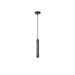 Полилей от бетон, единична Led лампа, 3W, 280LM, 3000K, Ø45X1800MM, черен, Arte Illumina Salpico