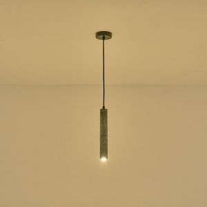Полилей от бетон, единична Led лампа, 3W, 280LM, 3000K, Ø45X1800MM, черен, Arte Illumina Salpico