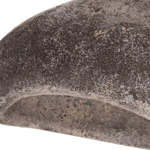 Полилей с камък, текстил Stoner (m) HM4418.04 сива-- 55X45X40ВСМ.