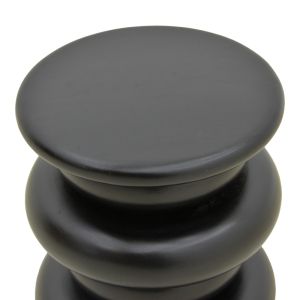 Side table Circena solid mango wood black D40x45cm